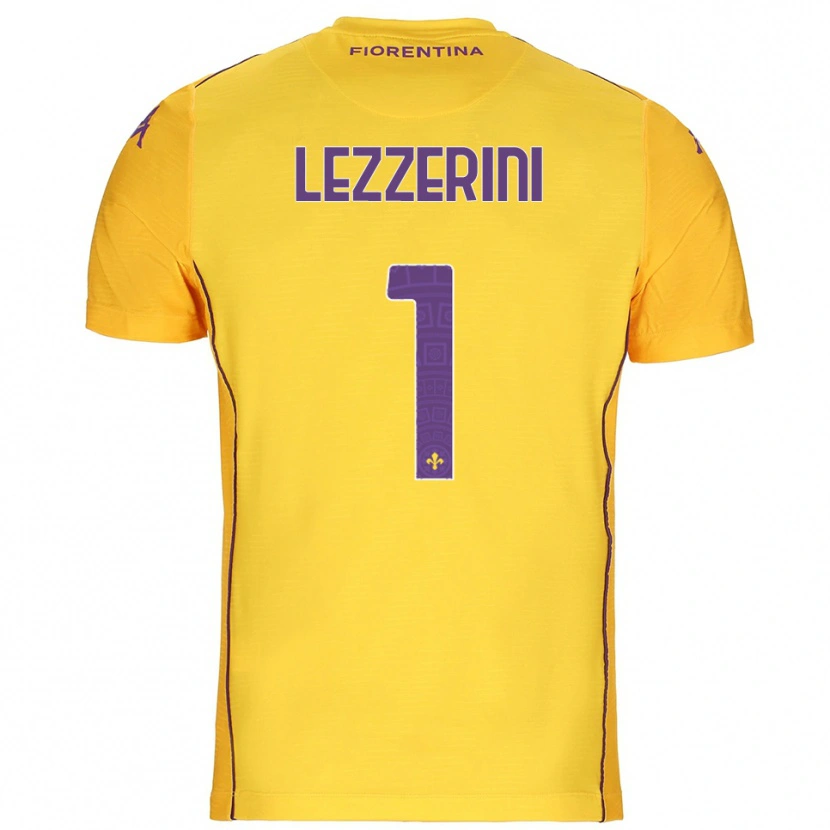 Danxen Dame Luca Lezzerini #1 Oransje Gul Lilla Keeperdrakt 2025/26 Skjorter T-skjorte