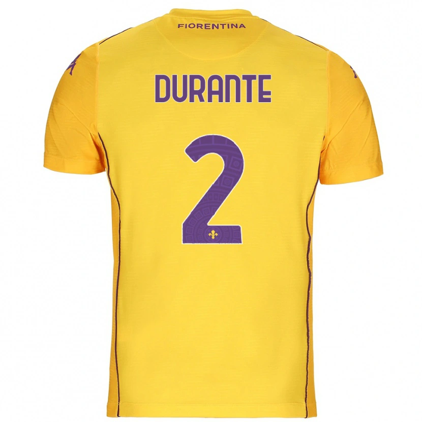 Danxen Dame Francesca Durante #2 Oransje Gul Lilla Keeperdrakt 2025/26 Skjorter T-skjorte