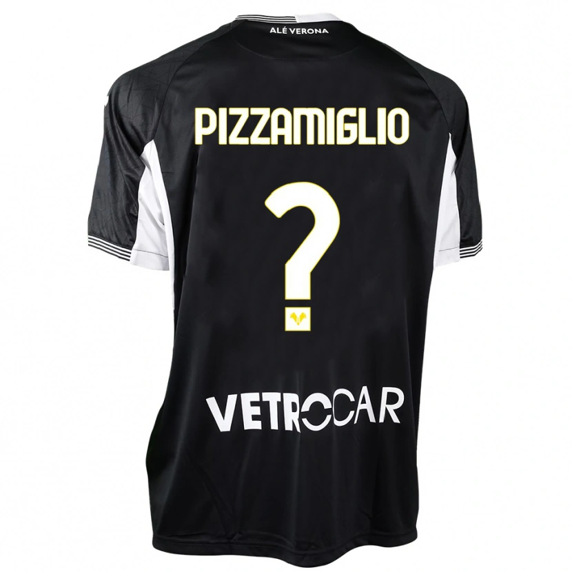 Danxen Dame Gianmaria Pizzamiglio #0 Svart Hvit Keeperdrakt 2025/26 Skjorter T-skjorte