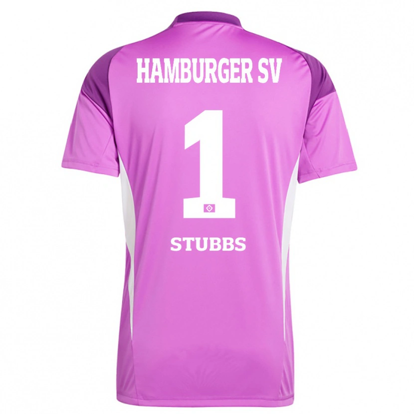 Danxen Dame James Stubbs #1 Lilla Hvit Lilla Keeperdrakt 2025/26 Skjorter T-skjorte