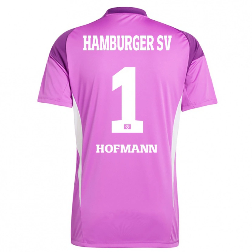 Danxen Dame Tobias Hofmann #1 Lilla Hvit Lilla Keeperdrakt 2025/26 Skjorter T-skjorte