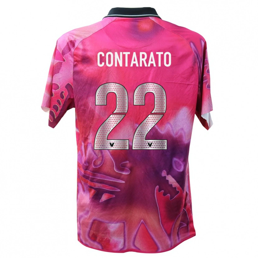 Danxen Dame Ettore Contarato #22 Dyp Rosa Keeperdrakt 2025/26 Skjorter T-skjorte