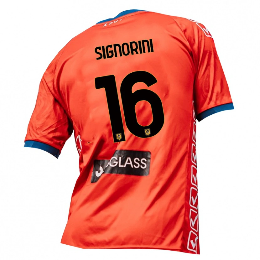 Danxen Dame Alessandro Signorini #16 Rød Oransje Keeperdrakt 2025/26 Skjorter T-skjorte