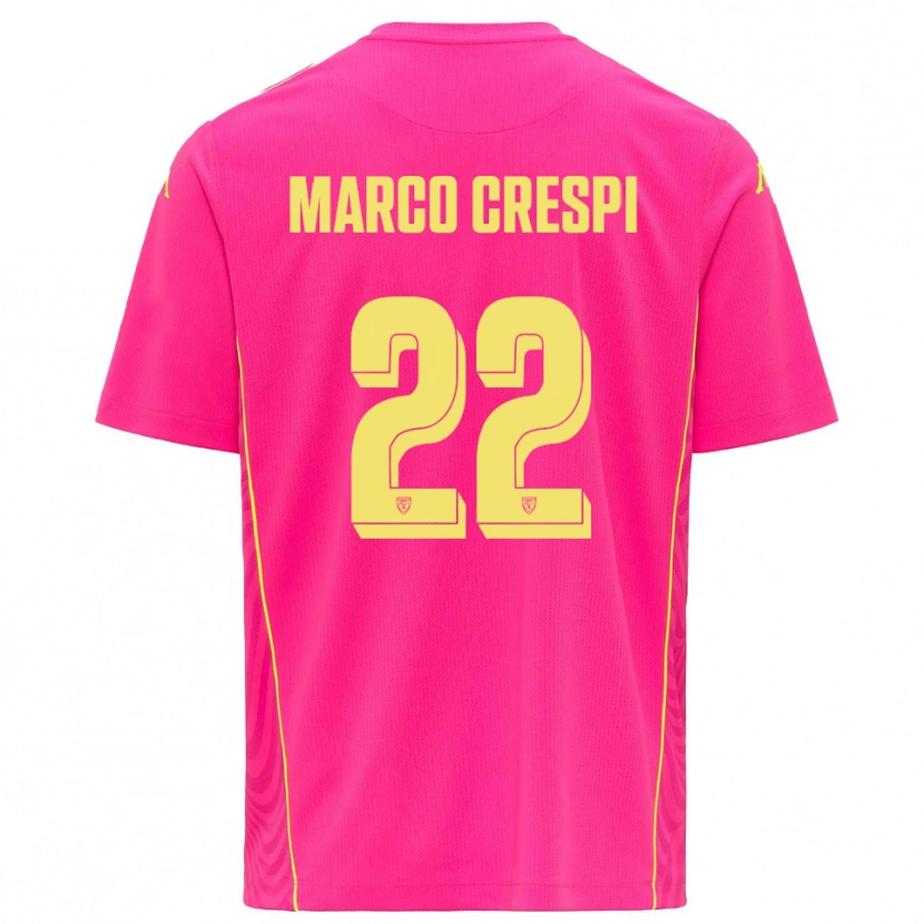 Danxen Dame Gian Marco Crespi #22 Dyp Rosa Gul Keeperdrakt 2025/26 Skjorter T-skjorte