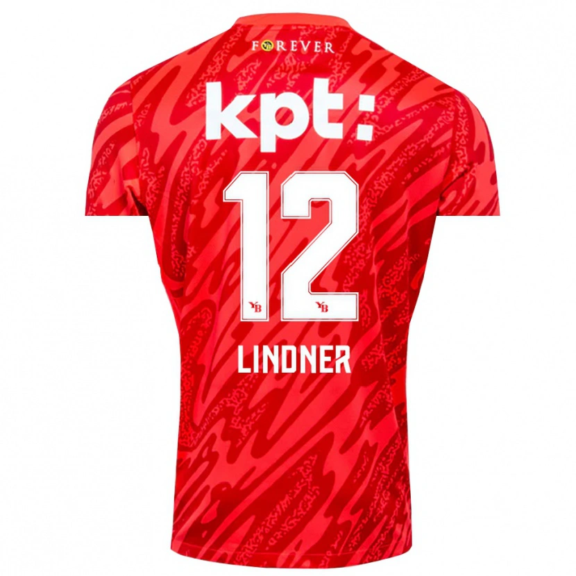 Danxen Dame Heinz Lindner #12 Rød Hvit Keeperdrakt 2025/26 Skjorter T-skjorte