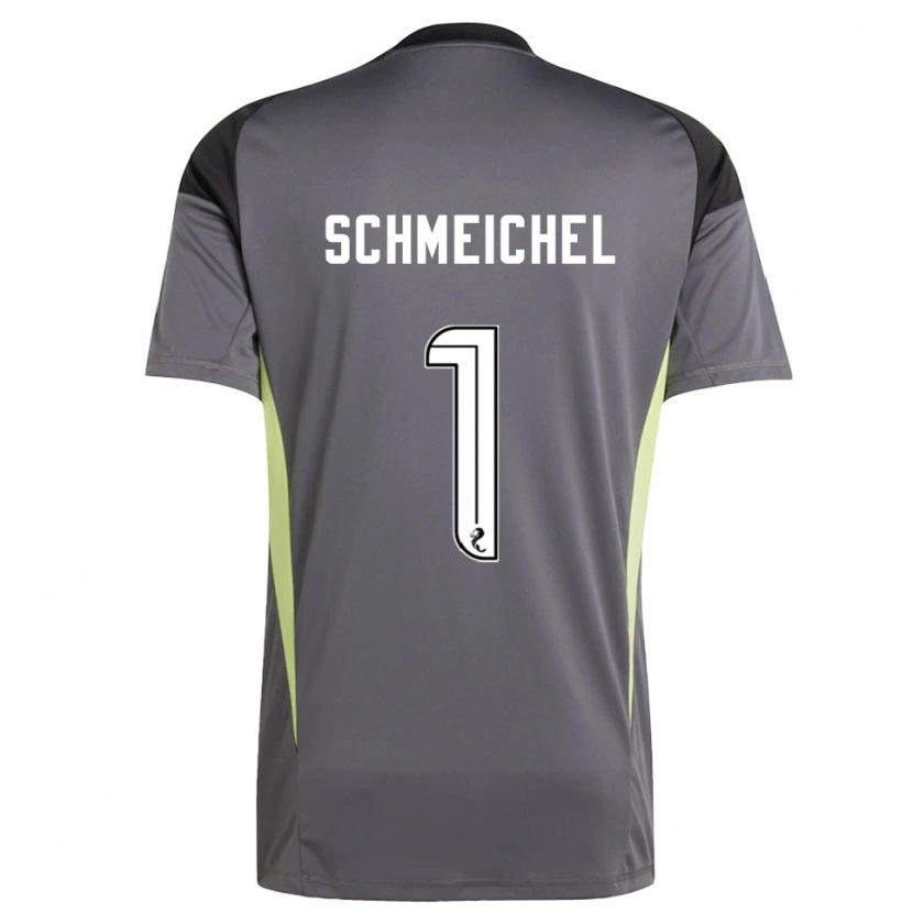 Danxen Dame Kasper Schmeichel #1 Grå Hvit Keeperdrakt 2025/26 Skjorter T-skjorte