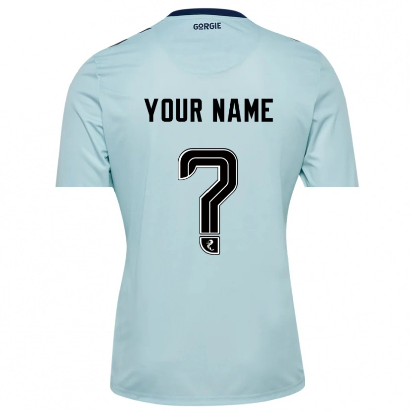 Danxen Dame Heart of Midlothian Lyseblå Svart Keeperdrakt 2025/26 Skjorter T-skjorte