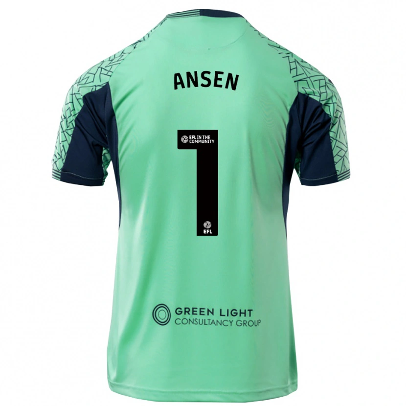 Danxen Dame Caleb Ansen #1 Aqua Svart Keeperdrakt 2025/26 Skjorter T-skjorte