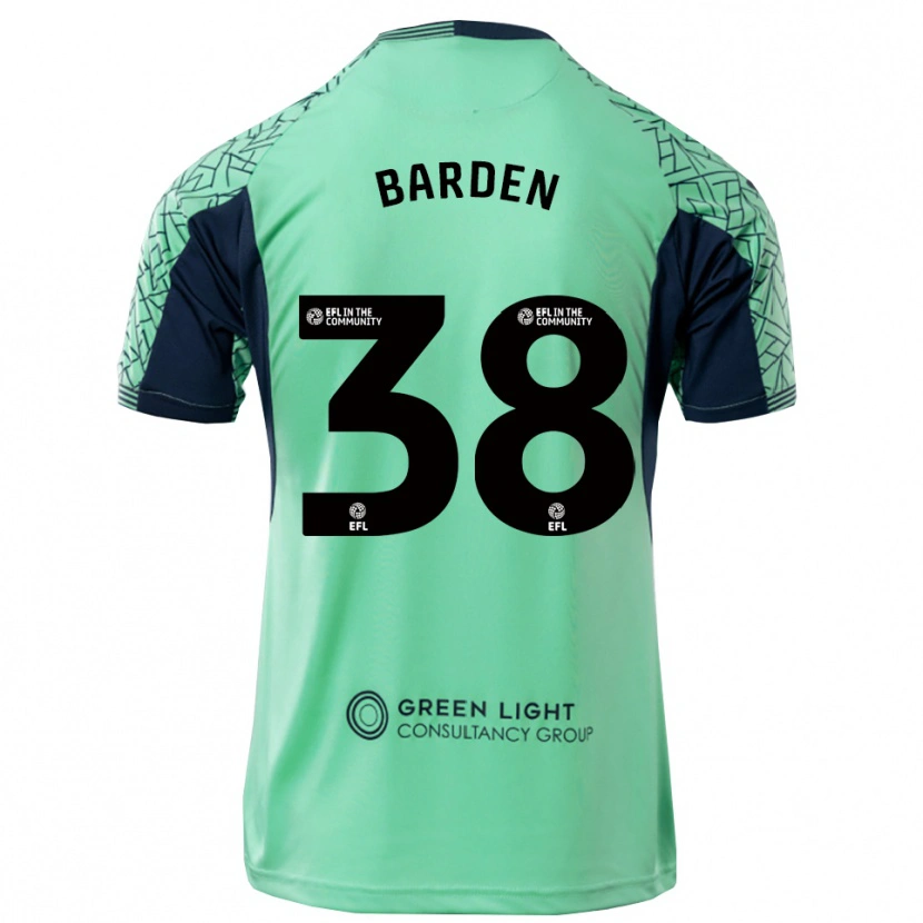 Danxen Dame Daniel Barden #38 Aqua Svart Keeperdrakt 2025/26 Skjorter T-skjorte