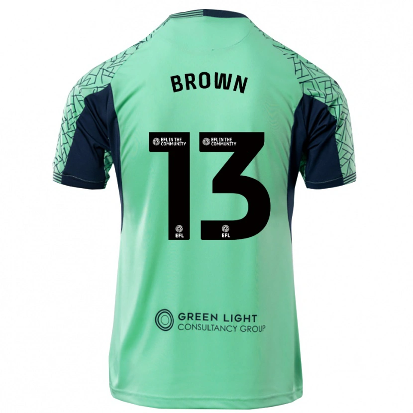 Danxen Dame Mason Brown #13 Aqua Svart Keeperdrakt 2025/26 Skjorter T-skjorte