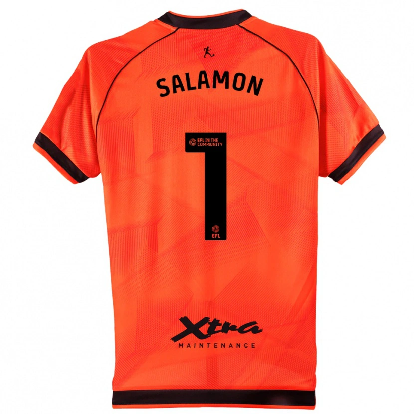 Danxen Dame Matteo Salamon #1 Oransje Sort Keeperdrakt 2025/26 Skjorter T-skjorte