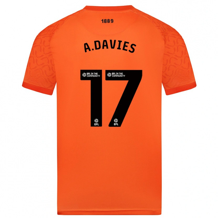 Danxen Dame Adam Davies #17 Oransje Sort Keeperdrakt 2025/26 Skjorter T-skjorte