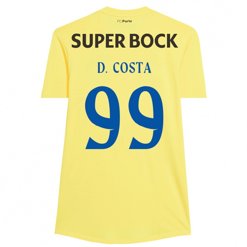 Danxen Dame Diogo Costa #99 Lys Gul Svart Keeperdrakt 2025/26 Skjorter T-skjorte