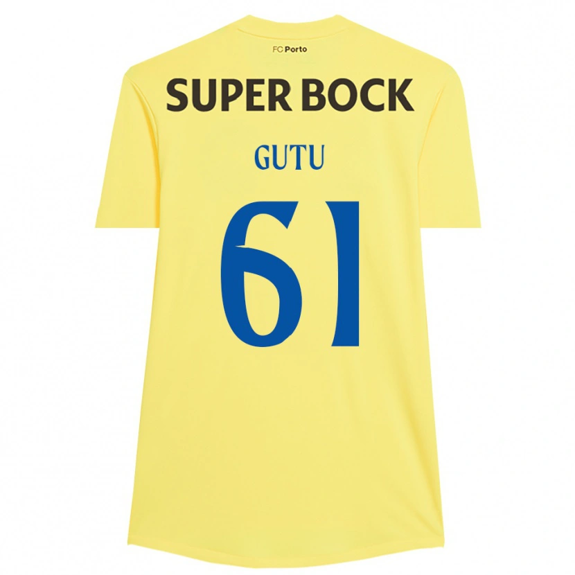 Danxen Dame Denis Gutu #61 Lys Gul Svart Keeperdrakt 2025/26 Skjorter T-skjorte