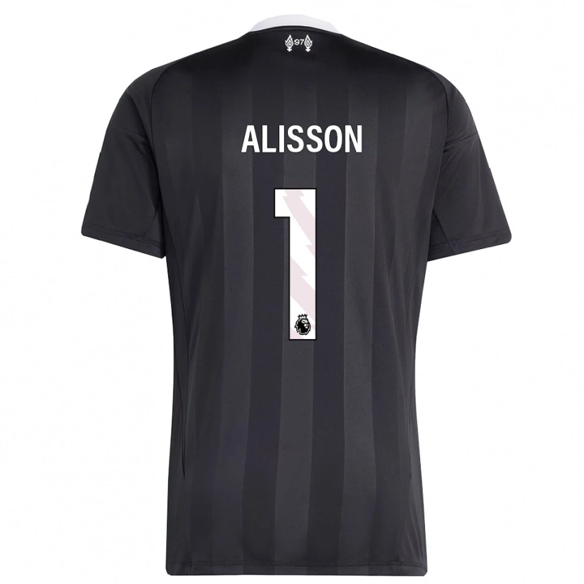 Danxen Dame Alisson #1 Svart Hvit Keeperdrakt 2025/26 Skjorter T-skjorte