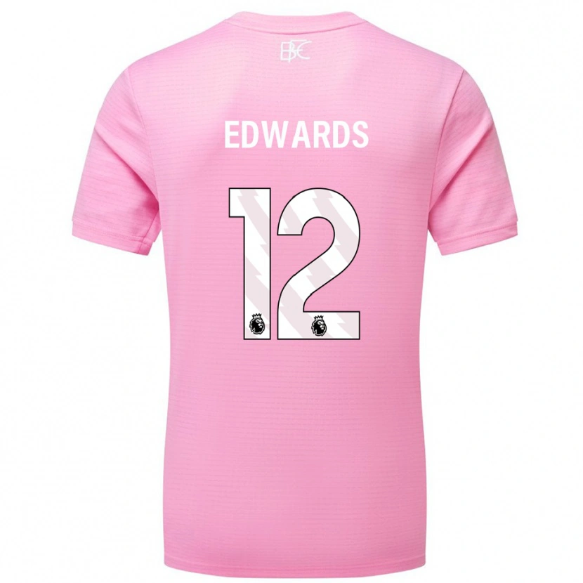 Danxen Dame Connor Edwards #12 Rosa Hvit Keeperdrakt 2025/26 Skjorter T-skjorte