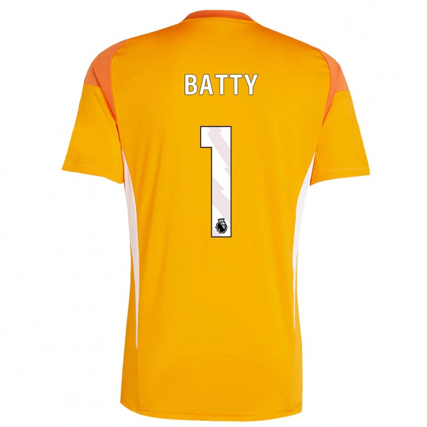 Danxen Dame Emily Batty #1 Oransje Hvit Keeperdrakt 2025/26 Skjorter T-skjorte