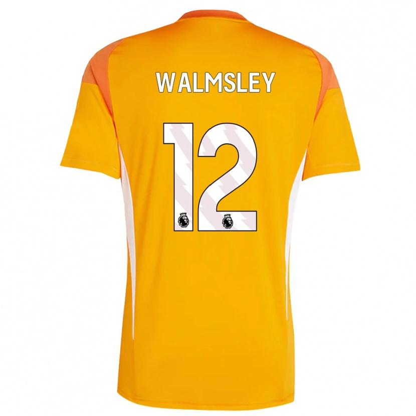 Danxen Dame Joseph Walmsley #12 Oransje Hvit Keeperdrakt 2025/26 Skjorter T-skjorte