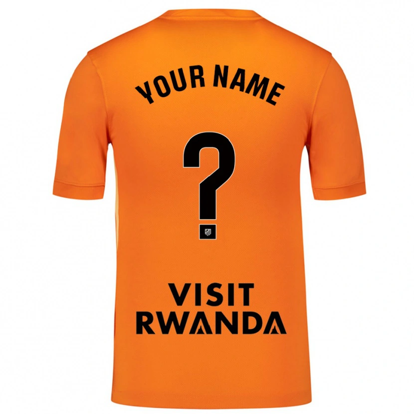 Danxen Dame Atletico Madrid Oransje Svart Keeperdrakt 2025/26 Skjorter T-skjorte