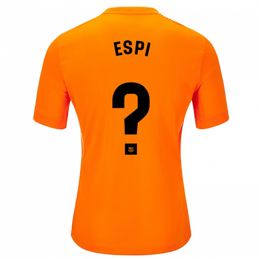 Danxen Dame Pau Espi #0 Oransje Svart Keeperdrakt 2025/26 Skjorter T-skjorte