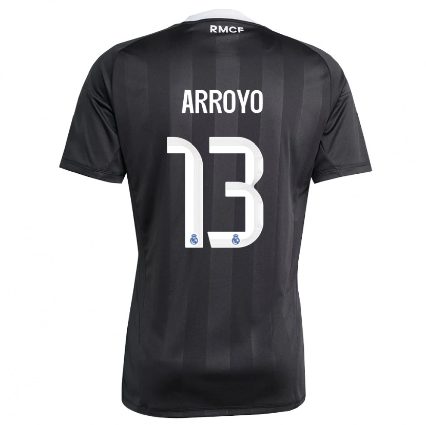 Danxen Dame Diego Arroyo #13 Svart Hvit Keeperdrakt 2025/26 Skjorter T-skjorte