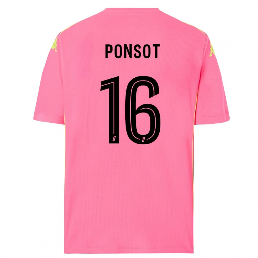 Danxen Dame Martin Ponsot #16 Hot Pink Svart Keeperdrakt 2025/26 Skjorter T-skjorte
