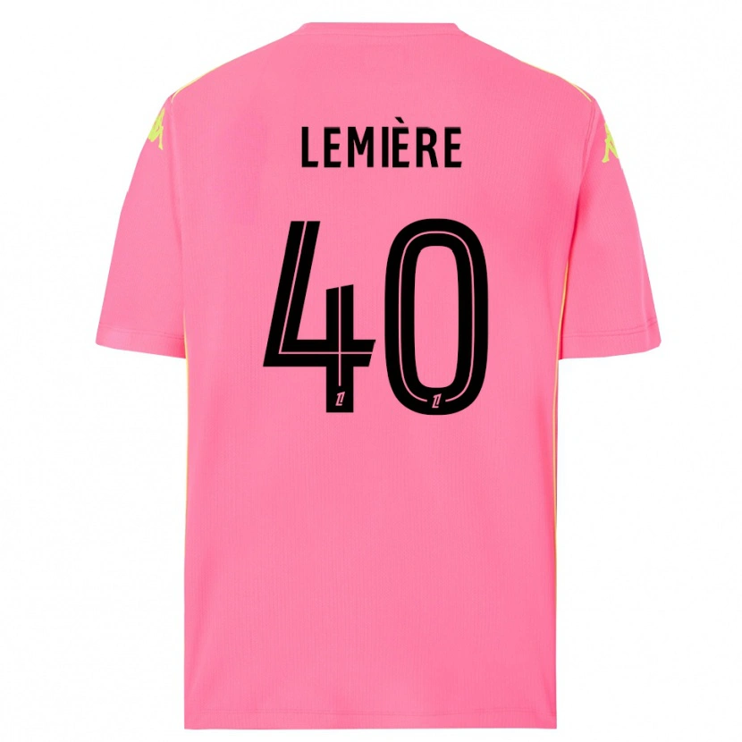 Danxen Dame Pauline Lemière #40 Hot Pink Svart Keeperdrakt 2025/26 Skjorter T-skjorte