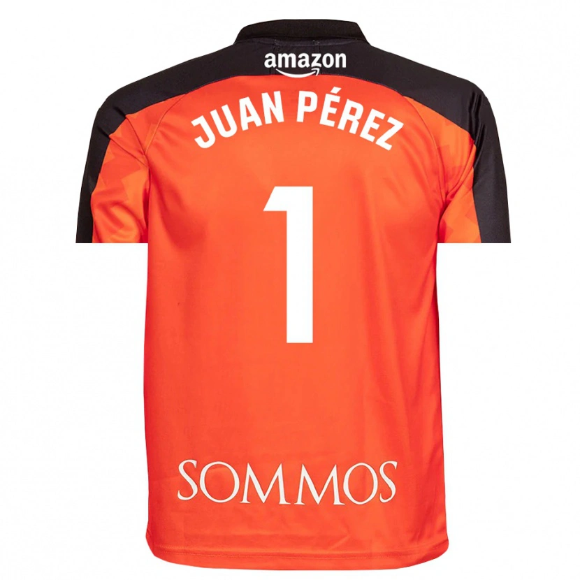 Danxen Dame Juan Pérez #1 Oransje Svart Keeperdrakt 2025/26 Skjorter T-skjorte