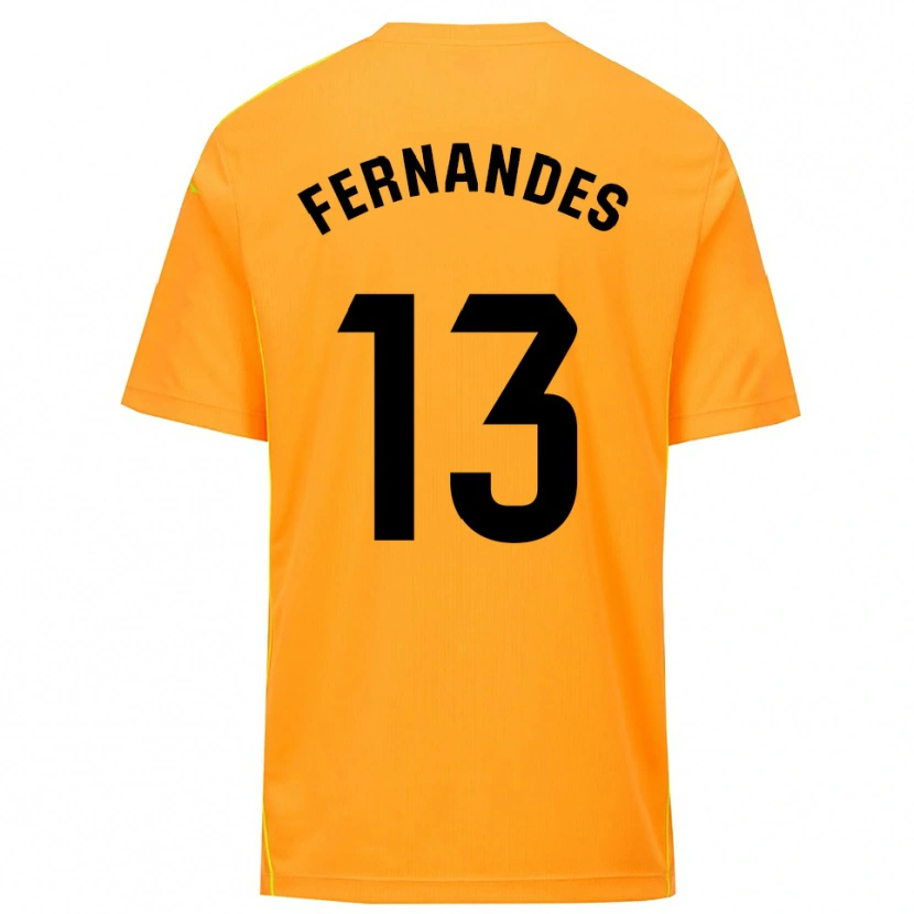 Danxen Dame Guilherme Fernandes #13 Oransje Svart Keeperdrakt 2025/26 Skjorter T-skjorte