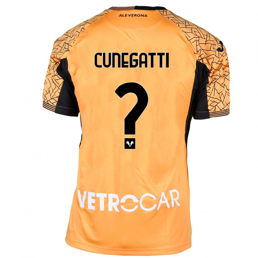 Danxen Dame Andrea Cunegatti #0 Oransje Svart Hvit Keeperdrakt 2025/26 Skjorter T-skjorte