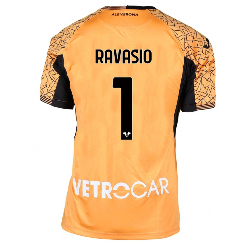 Danxen Dame Manuel Ravasio #1 Oransje Svart Hvit Keeperdrakt 2025/26 Skjorter T-skjorte