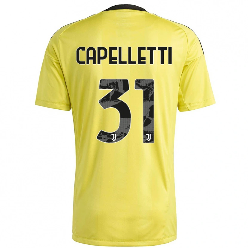Danxen Dame Alessia Capelletti #31 Gul Hvit Keeperdrakt 2025/26 Skjorter T-skjorte