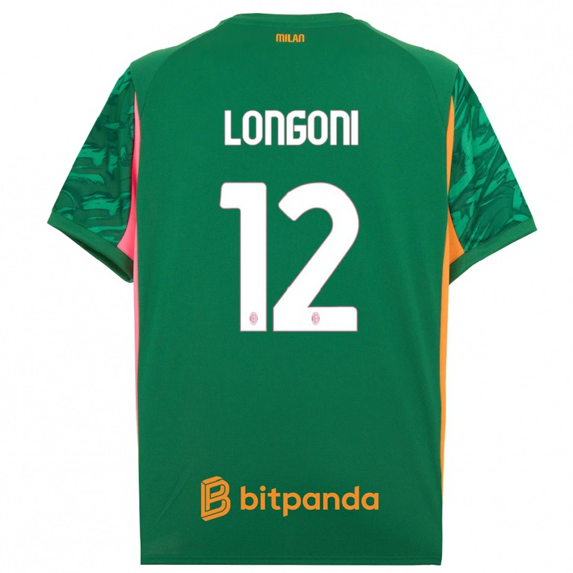 Danxen Dame Alessandro Longoni #12 Grønn Oransje Rosa Keeperdrakt 2025/26 Skjorter T-skjorte