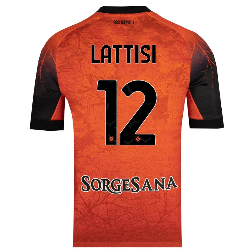 Danxen Dame Francesco Lattisi #12 Oransje Rød Svart Keeperdrakt 2025/26 Skjorter T-skjorte
