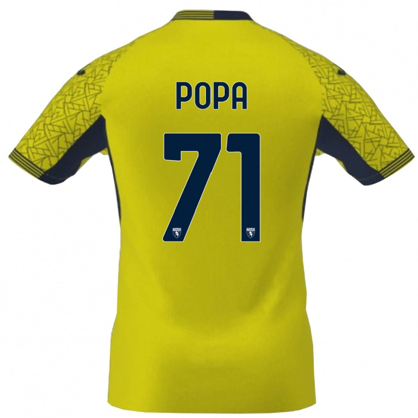 Danxen Dame Mihai Popa #71 Gul Svart Keeperdrakt 2025/26 Skjorter T-skjorte