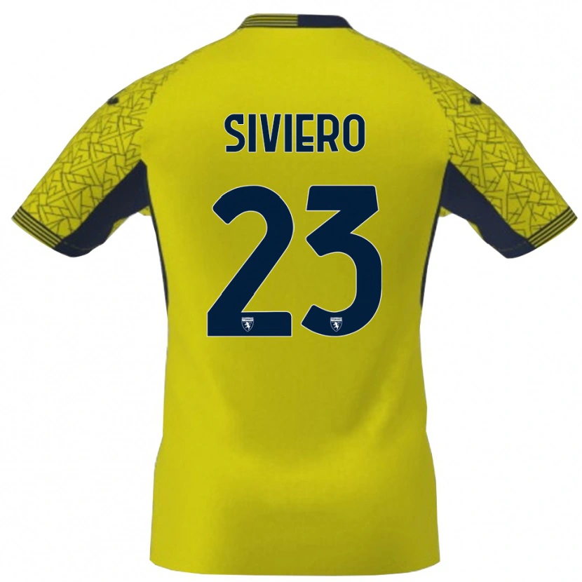 Danxen Dame Lapo Siviero #23 Gul Svart Keeperdrakt 2025/26 Skjorter T-skjorte