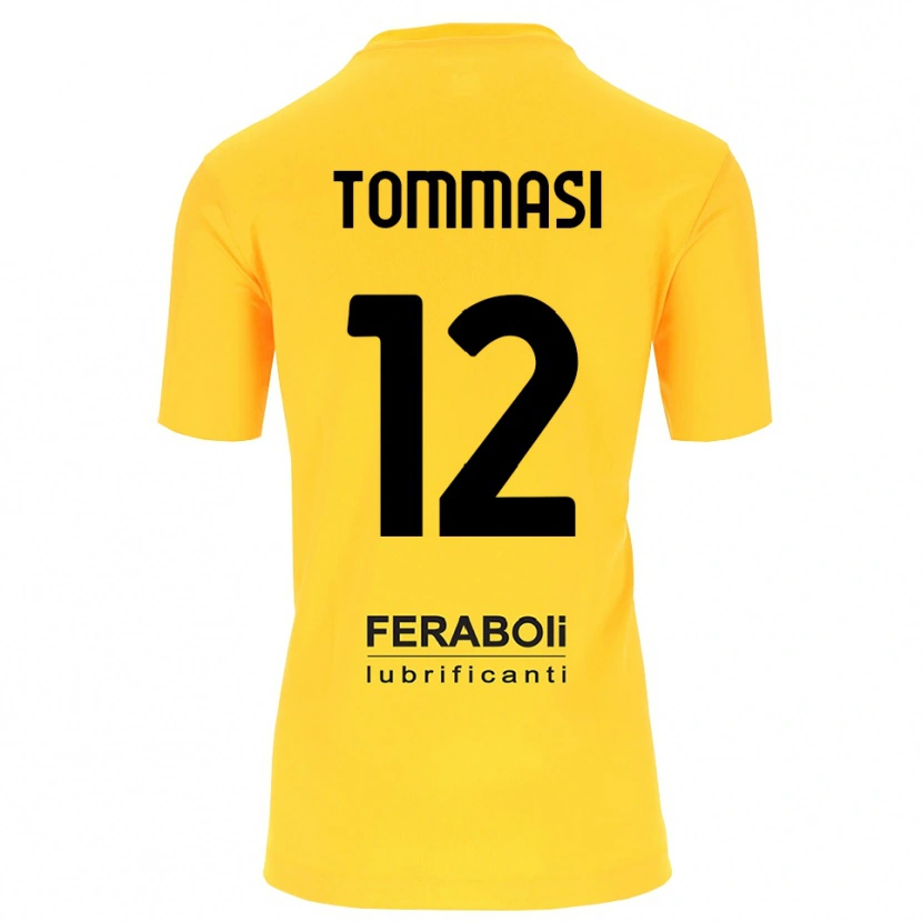 Danxen Dame Francesco Tommasi #12 Gul Svart Keeperdrakt 2025/26 Skjorter T-skjorte