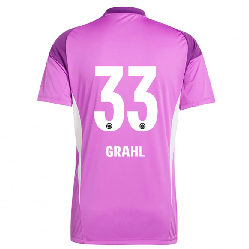 Danxen Dame Jens Grahl #33 Lilla Hvit Keeperdrakt 2025/26 Skjorter T-skjorte