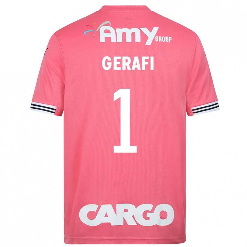 Danxen Dame Yoav Gerafi #1 Rosa Hvit Keeperdrakt 2025/26 Skjorter T-skjorte