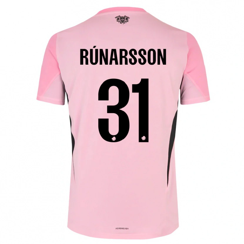 Danxen Dame Rúnar Alex Rúnarsson #31 Rosa Svart Keeperdrakt 2025/26 Skjorter T-skjorte