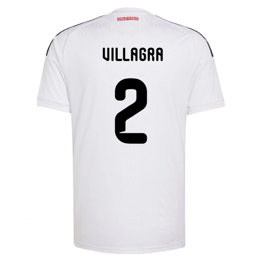 Danxen Barn Jonathan Villagra #2 Hvit Svart Hjemmetrøye Drakt Trøye 2026/27 Skjorter T-Skjorte