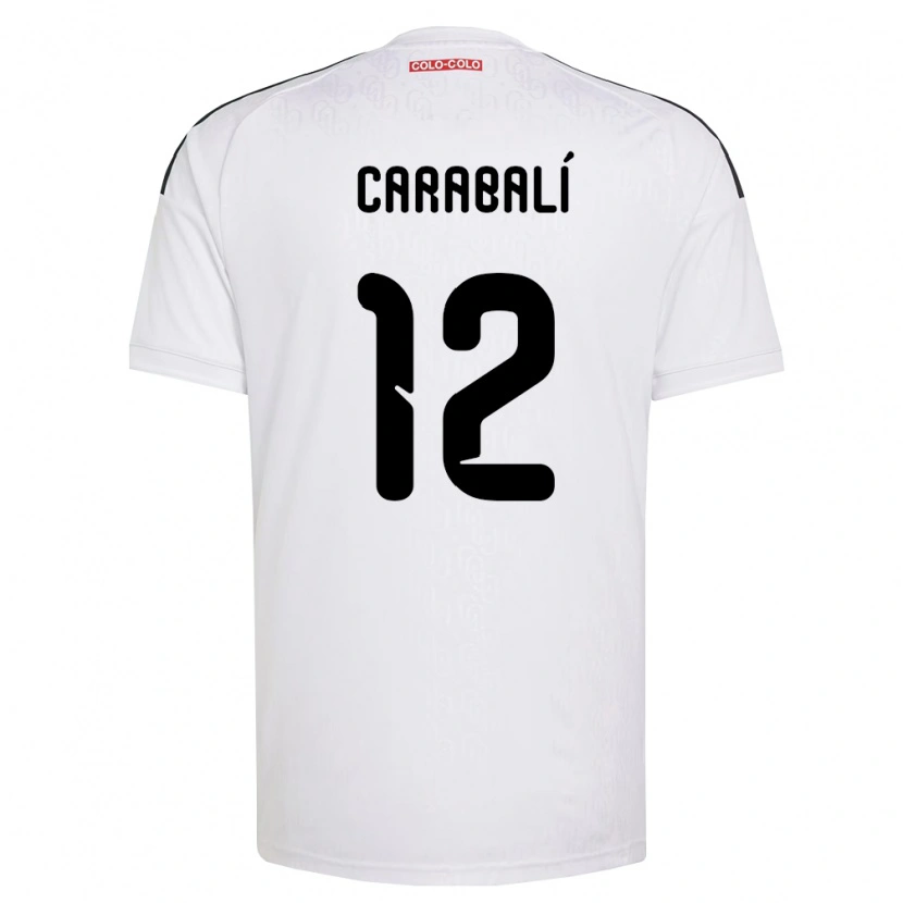 Danxen Barn Omar Carabalí #12 Hvit Svart Hjemmetrøye Drakt Trøye 2026/27 Skjorter T-Skjorte