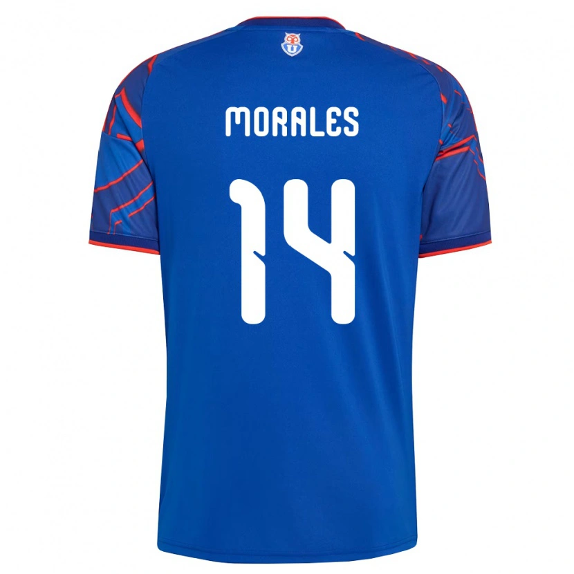Danxen Barn Marcelo Morales #14 Kongelig Blå Rød Hjemmetrøye Drakt Trøye 2026/27 Skjorter T-Skjorte