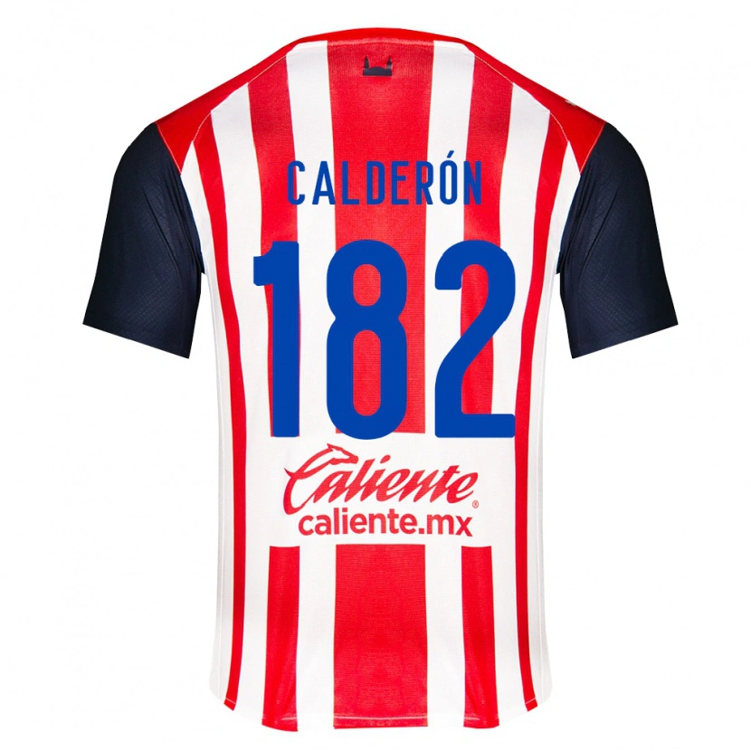 Danxen Barn Leonel Calderón #182 Rød Svart Hvit Hjemmetrøye Drakt Trøye 2026/27 Skjorter T-Skjorte