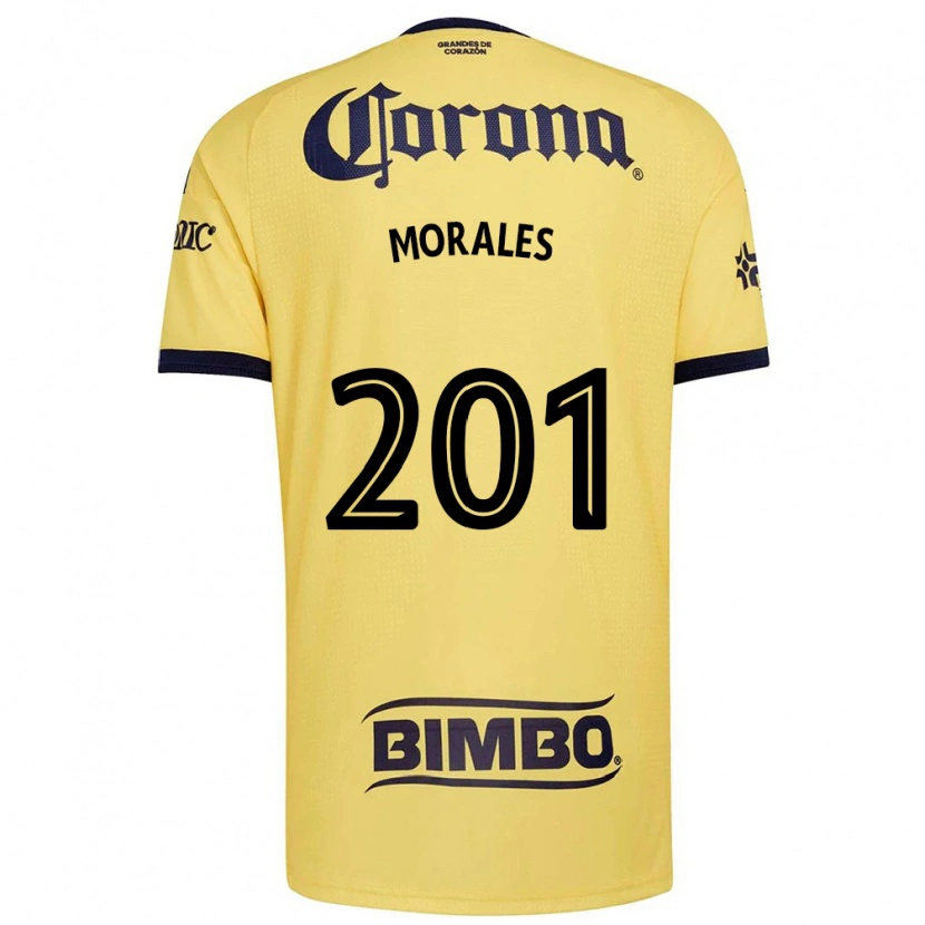 Danxen Barn Ángel Morales #201 Gul Rød Svart Hjemmetrøye Drakt Trøye 2026/27 Skjorter T-Skjorte