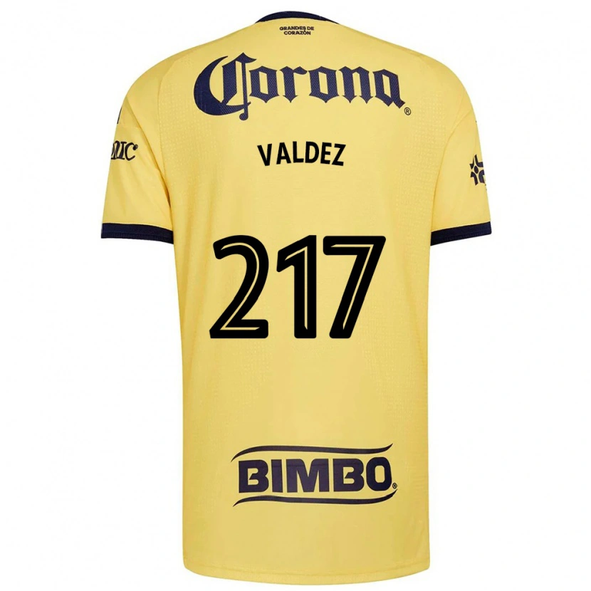 Danxen Barn Víctor Valdez #217 Gul Rød Svart Hjemmetrøye Drakt Trøye 2026/27 Skjorter T-Skjorte