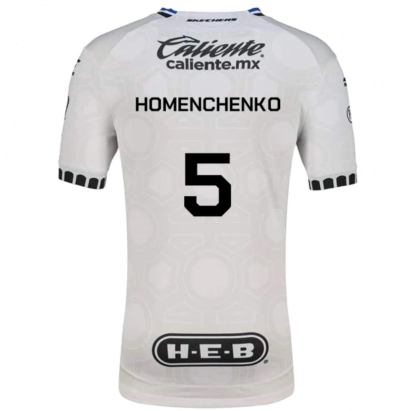 Danxen Barn Santiago Homenchenko #5 Hvit Svart Blå Hjemmetrøye Drakt Trøye 2026/27 Skjorter T-Skjorte