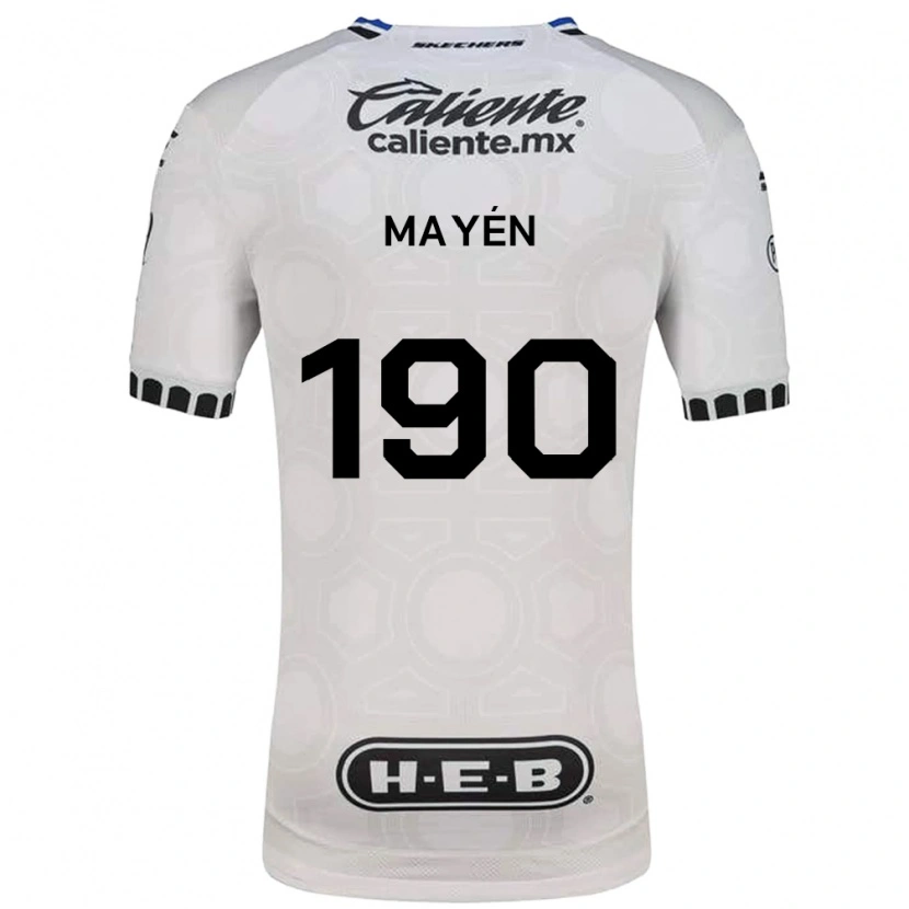 Danxen Barn Eduardo Mayén #190 Hvit Svart Blå Hjemmetrøye Drakt Trøye 2026/27 Skjorter T-Skjorte