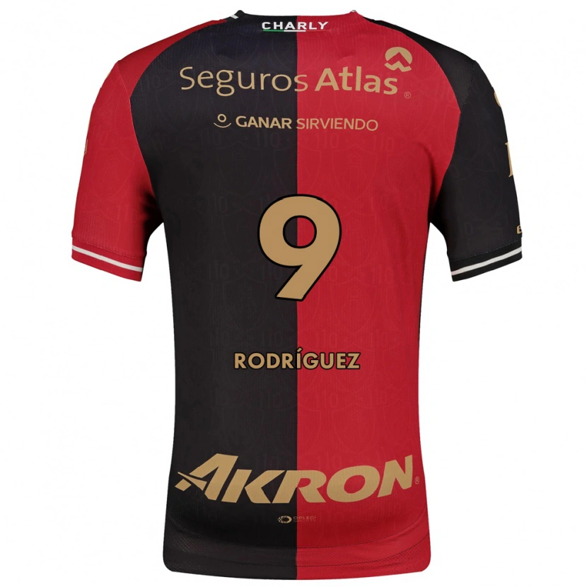 Danxen Barn Agustín Rodríguez #9 Rød Svart Brun Hjemmetrøye Drakt Trøye 2026/27 Skjorter T-Skjorte