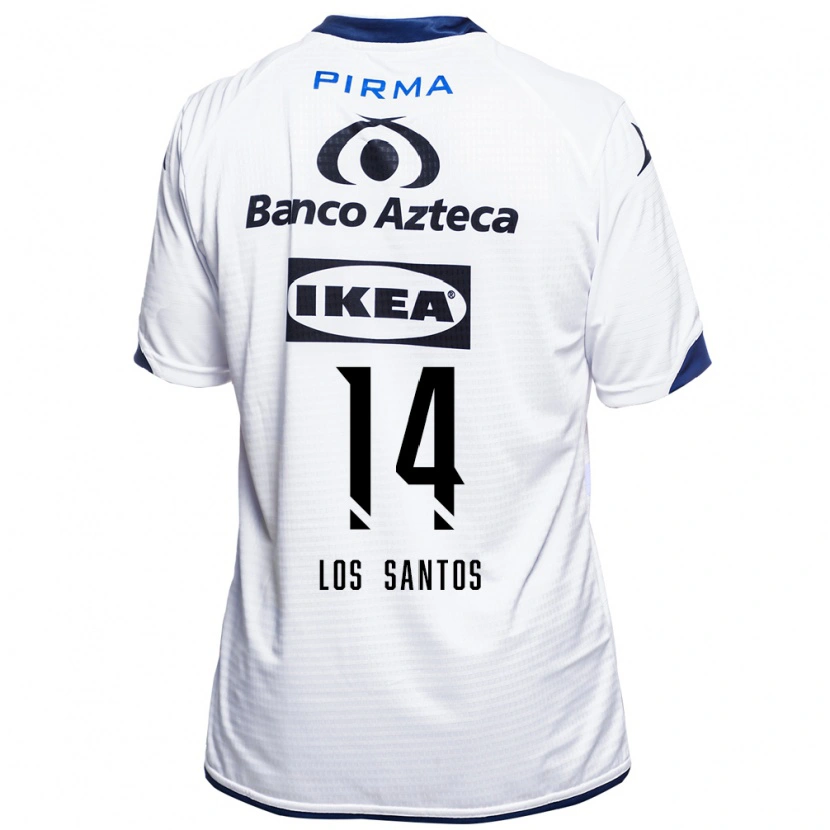 Danxen Barn Lucas De Los Santos #14 Hvit Svart Blå Hjemmetrøye Drakt Trøye 2026/27 Skjorter T-Skjorte